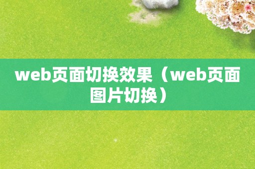 web页面切换效果（web页面图片切换）